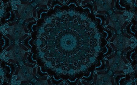 Abstract Colorful Painted Kaleidoscopic Graphic Background. Futuristic Psychedelic Hypnotic Backdrop...
