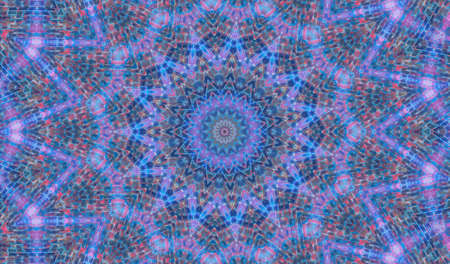 Abstract Colorful Painted Kaleidoscopic Graphic Background. Futuristic Psychedelic Hypnotic Backdrop...
