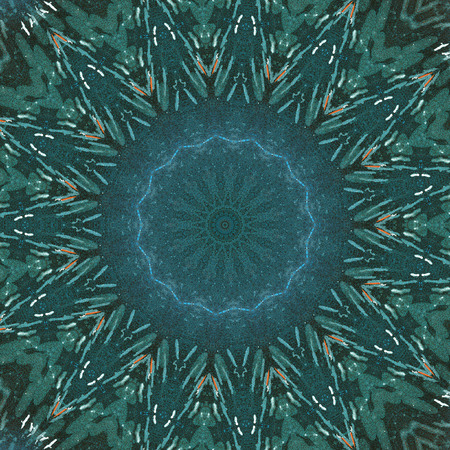 Abstract Colorful Painted Kaleidoscopic Graphic Background. Futuristic Psychedelic Hypnotic Backdrop...