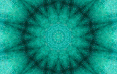 Abstract Colorful Painted Kaleidoscopic Graphic Background. Futuristic Psychedelic Hypnotic Backdrop Pattern With Texture. Folk Ethnic Floral Ornamental Mandala. Vintage Decorative Geometric Mosaicの写真素材