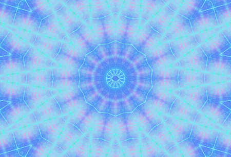 Abstract Colorful Painted Kaleidoscopic Graphic Background. Futuristic Psychedelic Hypnotic Backdrop...