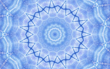 Abstract Colorful Painted Kaleidoscopic Graphic Background. Futuristic Psychedelic Hypnotic Backdrop Pattern With Texture. Folk Ethnic Floral Ornamental Mandala. Vintage Decorative Geometric Mosaicの写真素材