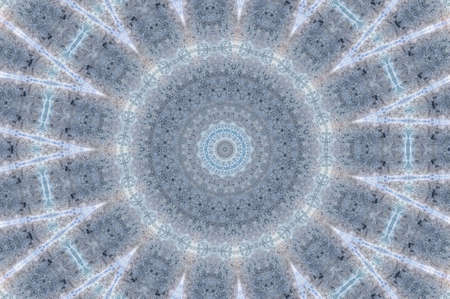 Abstract Colorful Painted Kaleidoscopic Graphic Background. Futuristic Psychedelic Hypnotic Backdrop Pattern With Texture. Folk Ethnic Floral Ornamental Mandala. Vintage Decorative Geometric Mosaicの写真素材