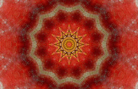 Abstract Colorful Painted Kaleidoscopic Graphic Background. Futuristic Psychedelic Hypnotic Backdrop...