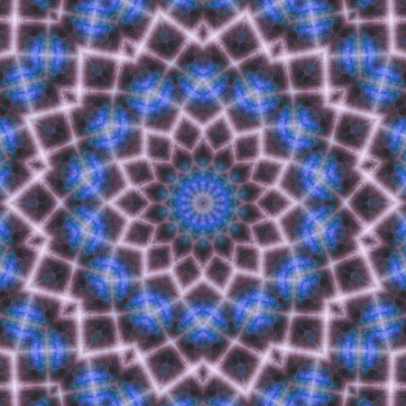 Abstract Colorful Painted Kaleidoscopic Graphic Background. Futuristic Psychedelic Hypnotic Backdrop...