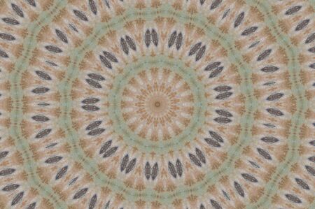 Abstract Colorful Painted Kaleidoscopic Graphic Background. Futuristic Psychedelic Hypnotic Backdrop Pattern With Texture. Folk Ethnic Floral Ornamental Mandala. Vintage Decorative Geometric Mosaicの写真素材