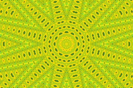 Abstract Colorful Painted Kaleidoscopic Graphic Background. Futuristic Psychedelic Hypnotic Backdrop Pattern With Texture. Folk Ethnic Floral Ornamental Mandala. Vintage Decorative Geometric Mosaicの写真素材