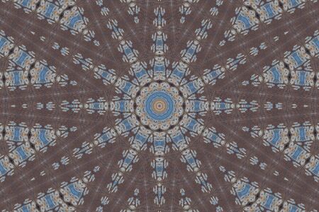 Abstract Colorful Painted Kaleidoscopic Graphic Background. Futuristic Psychedelic Hypnotic Backdrop...