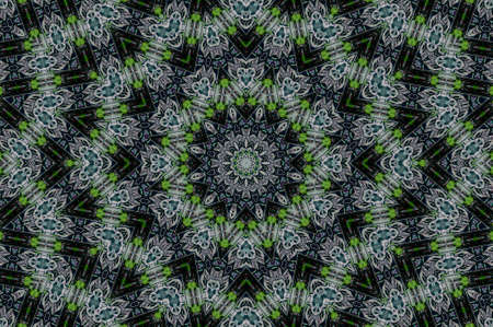 Abstract Colorful Painted Kaleidoscopic Graphic Background. Futuristic Psychedelic Hypnotic Backdrop...
