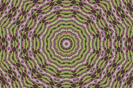 Abstract Colorful Painted Kaleidoscopic Graphic Background. Futuristic Psychedelic Hypnotic Backdrop...