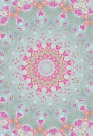 Abstract Colorful Painted Kaleidoscopic Graphic Background. Futuristic Psychedelic Hypnotic Backdrop...