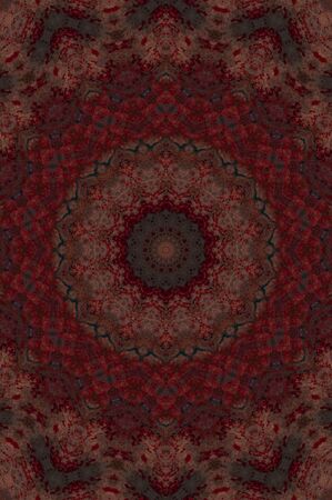 Abstract Colorful Painted Kaleidoscopic Graphic Background. Futuristic Psychedelic Hypnotic Backdrop...