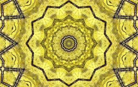 Abstract Colorful Painted Kaleidoscopic Graphic Background. Futuristic Psychedelic Hypnotic Backdrop Pattern With Texture. Folk Ethnic Floral Ornamental Mandala. Vintage Decorative Geometric Mosaicの写真素材