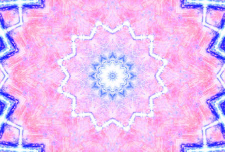 Abstract Colorful Painted Kaleidoscopic Graphic Background. Futuristic Psychedelic Hypnotic Backdrop...