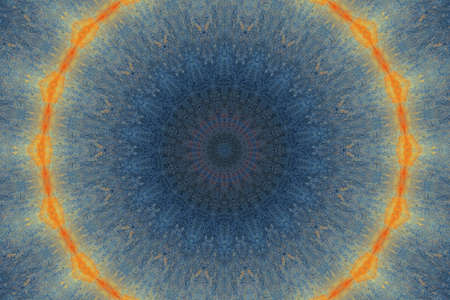 Abstract Colorful Painted Kaleidoscopic Graphic Background. Futuristic Psychedelic Hypnotic Backdrop...