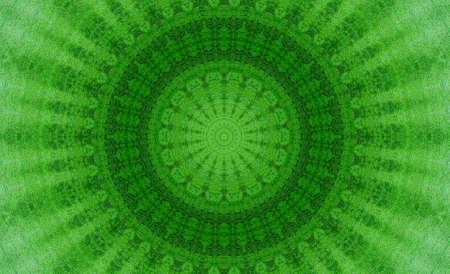 Abstract Colorful Painted Kaleidoscopic Graphic Background. Futuristic Psychedelic Hypnotic Backdrop Pattern With Texture. Folk Ethnic Floral Ornamental Mandala. Vintage Decorative Geometric Mosaicの写真素材