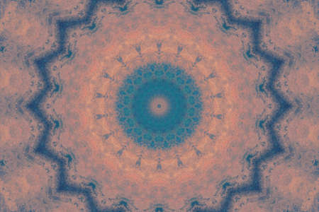 Abstract Colorful Painted Kaleidoscopic Graphic Background. Futuristic Psychedelic Hypnotic Backdrop...