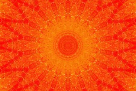 Abstract Colorful Painted Kaleidoscopic Graphic Background. Futuristic Psychedelic Hypnotic Backdrop Pattern With Texture. Folk Ethnic Floral Ornamental Mandala. Vintage Decorative Geometric Mosaicの写真素材