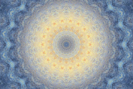 Abstract Colorful Painted Kaleidoscopic Graphic Background. Futuristic Psychedelic Hypnotic Backdrop...