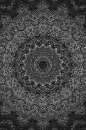 Abstract Colorful Painted Kaleidoscopic Graphic Background. Futuristic Psychedelic Hypnotic Backdrop Pattern With Texture. Folk Ethnic Floral Ornamental Mandala. Vintage Decorative Geometric Mosaicの写真素材