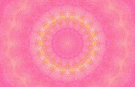 Abstract Colorful Painted Kaleidoscopic Graphic Background. Futuristic Psychedelic Hypnotic Backdrop Pattern With Texture. Folk Ethnic Floral Ornamental Mandala. Vintage Decorative Geometric Mosaicの写真素材