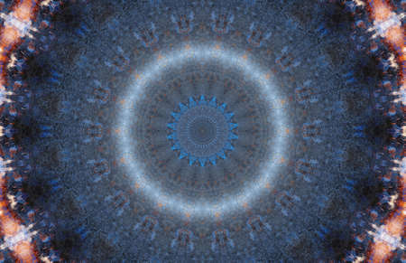Abstract Colorful Painted Kaleidoscopic Graphic Background. Futuristic Psychedelic Hypnotic Backdrop...
