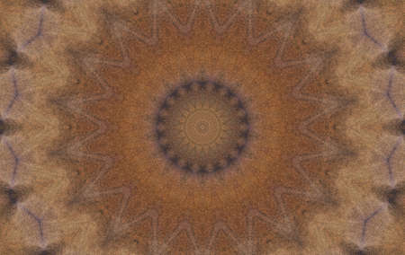 Abstract Colorful Painted Kaleidoscopic Graphic Background. Futuristic Psychedelic Hypnotic Backdrop Pattern With Texture. Folk Ethnic Floral Ornamental Mandala. Vintage Decorative Geometric Mosaicの写真素材