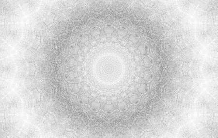 Abstract Colorful Painted Kaleidoscopic Graphic Background. Futuristic Psychedelic Hypnotic Backdrop Pattern With Texture. Folk Ethnic Floral Ornamental Mandala. Vintage Decorative Geometric Mosaicの写真素材