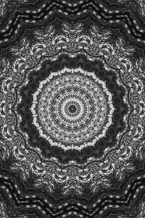 Abstract Colorful Painted Kaleidoscopic Graphic Background. Futuristic Psychedelic Hypnotic Backdrop Pattern With Texture. Folk Ethnic Floral Ornamental Mandala. Vintage Decorative Geometric Mosaicの写真素材