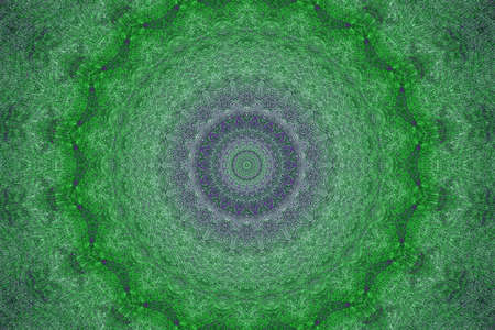 Abstract Colorful Painted Kaleidoscopic Graphic Background. Futuristic Psychedelic Hypnotic Backdrop Pattern With Texture. Folk Ethnic Floral Ornamental Mandala. Vintage Decorative Geometric Mosaicの写真素材