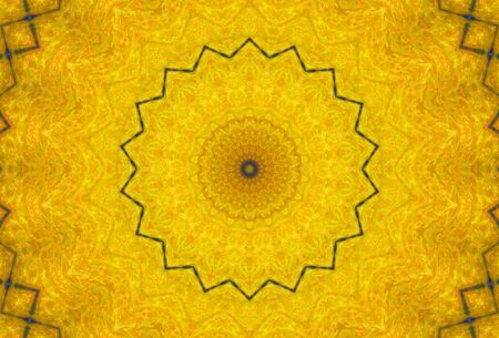 Abstract Colorful Painted Kaleidoscopic Graphic Background. Futuristic Psychedelic Hypnotic Backdrop...