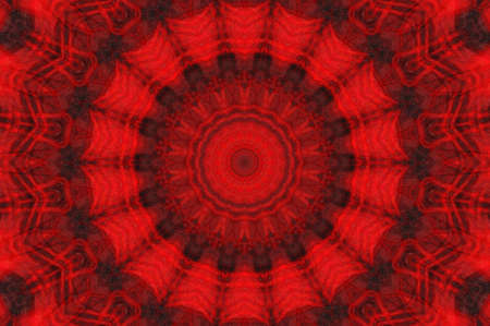 Abstract Colorful Painted Kaleidoscopic Graphic Background. Futuristic Psychedelic Hypnotic Backdrop Pattern With Texture. Folk Ethnic Floral Ornamental Mandala. Vintage Decorative Geometric Mosaicの写真素材