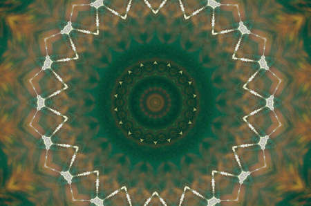 Abstract Colorful Painted Kaleidoscopic Graphic Background. Futuristic Psychedelic Hypnotic Backdrop...