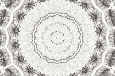 Abstract Colorful Painted Kaleidoscopic Graphic Background. Futuristic Psychedelic Hypnotic Backdrop Pattern With Texture. Folk Ethnic Floral Ornamental Mandala. Vintage Decorative Geometric Mosaicの写真素材