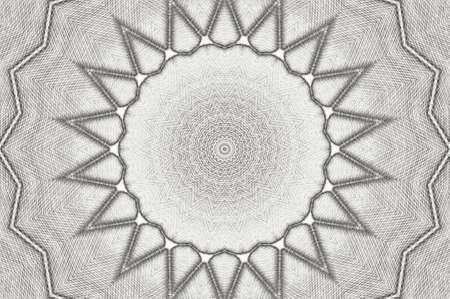 Abstract Colorful Painted Kaleidoscopic Graphic Background. Futuristic Psychedelic Hypnotic Backdrop Pattern With Texture. Folk Ethnic Floral Ornamental Mandala. Vintage Decorative Geometric Mosaicの写真素材