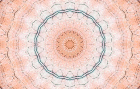Abstract Colorful Painted Kaleidoscopic Graphic Background. Futuristic Psychedelic Hypnotic Backdrop Pattern With Texture. Folk Ethnic Floral Ornamental Mandala. Vintage Decorative Geometric Mosaicの写真素材