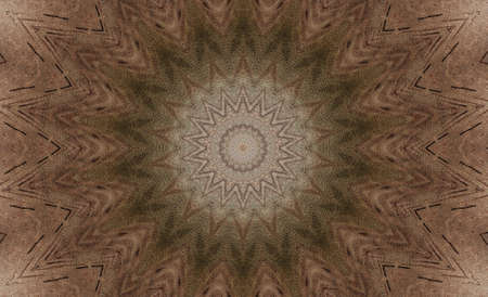 Abstract Colorful Painted Kaleidoscopic Graphic Background. Futuristic Psychedelic Hypnotic Backdrop Pattern With Texture. Folk Ethnic Floral Ornamental Mandala. Vintage Decorative Geometric Mosaicの写真素材