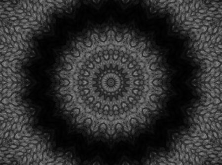 Abstract Colorful Painted Kaleidoscopic Graphic Background. Futuristic Psychedelic Hypnotic Backdrop Pattern With Texture. Folk Ethnic Floral Ornamental Mandala. Vintage Decorative Geometric Mosaicの写真素材