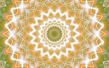 Abstract Colorful Painted Kaleidoscopic Graphic Background. Futuristic Psychedelic Hypnotic Backdrop...