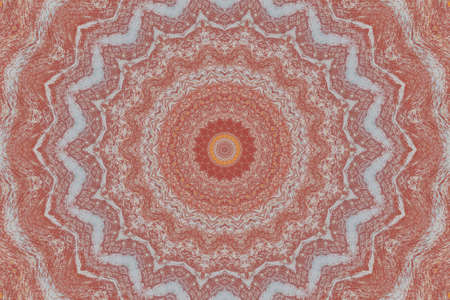 Abstract Colorful Painted Kaleidoscopic Graphic Background. Futuristic Psychedelic Hypnotic Backdrop Pattern With Texture. Folk Ethnic Floral Ornamental Mandala. Vintage Decorative Geometric Mosaicの写真素材