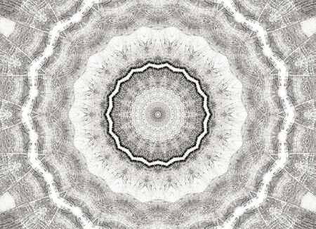 Abstract Colorful Painted Kaleidoscopic Graphic Background. Futuristic Psychedelic Hypnotic Backdrop Pattern With Texture. Folk Ethnic Floral Ornamental Mandala. Vintage Decorative Geometric Mosaicの写真素材