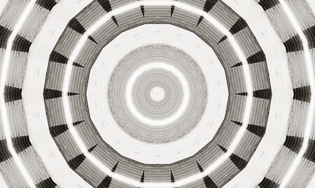 Abstract Colorful Painted Kaleidoscopic Graphic Background. Futuristic Psychedelic Hypnotic Backdrop Pattern With Texture. Folk Ethnic Floral Ornamental Mandala. Vintage Decorative Geometric Mosaicの写真素材