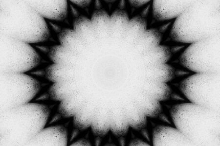 Abstract Colorful Painted Kaleidoscopic Graphic Background. Futuristic Psychedelic Hypnotic Backdrop Pattern With Texture. Folk Ethnic Floral Ornamental Mandala. Vintage Decorative Geometric Mosaicの写真素材