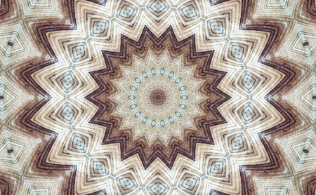 Abstract Colorful Painted Kaleidoscopic Graphic Background. Futuristic Psychedelic Hypnotic Backdrop Pattern With Texture. Folk Ethnic Floral Ornamental Mandala. Vintage Decorative Geometric Mosaicの写真素材
