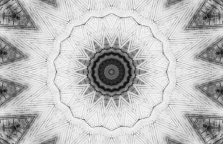 Abstract Colorful Painted Kaleidoscopic Graphic Background. Futuristic Psychedelic Hypnotic Backdrop Pattern With Texture. Folk Ethnic Floral Ornamental Mandala. Vintage Decorative Geometric Mosaicの写真素材