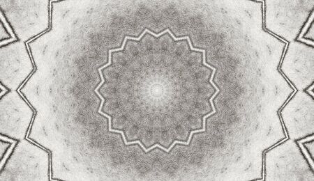 Abstract Colorful Painted Kaleidoscopic Graphic Background. Futuristic Psychedelic Hypnotic Backdrop Pattern With Texture. Folk Ethnic Floral Ornamental Mandala. Vintage Decorative Geometric Mosaicの写真素材