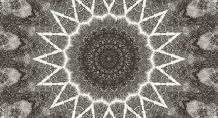 Abstract Colorful Painted Kaleidoscopic Graphic Background. Futuristic Psychedelic Hypnotic Backdrop Pattern With Texture. Folk Ethnic Floral Ornamental Mandala. Vintage Decorative Geometric Mosaicの写真素材