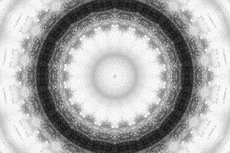 Abstract Colorful Painted Kaleidoscopic Graphic Background. Futuristic Psychedelic Hypnotic Backdrop Pattern With Texture. Folk Ethnic Floral Ornamental Mandala. Vintage Decorative Geometric Mosaicの写真素材