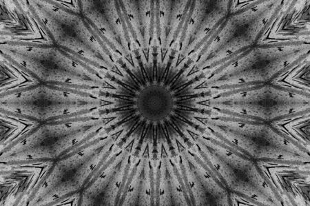 Abstract Colorful Painted Kaleidoscopic Graphic Background. Futuristic Psychedelic Hypnotic Backdrop Pattern With Texture. Folk Ethnic Floral Ornamental Mandala. Vintage Decorative Geometric Mosaicの写真素材