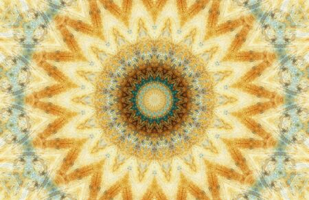 Abstract Colorful Painted Kaleidoscopic Graphic Background. Futuristic Psychedelic Hypnotic Backdrop...